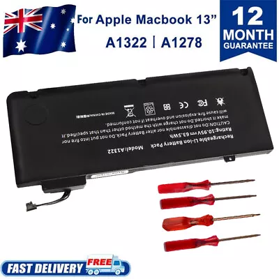 A1278 Battery For Apple MacBook Pro 13 Inch A1278 (2009-2012) A1322 Aussie Stock • $39.99