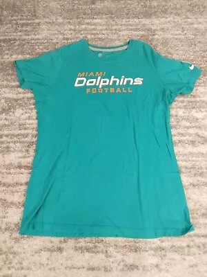 Miami Dolphins Shirt Girls Youth XL Spell Out Logo Nike NFL Football Kids • $17.99