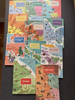 Vintage American Geographical Society Around The World Program Set 11 Books. • $5