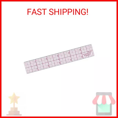 Westcott W-10 6-Inch 8ths Graph Ruler Transparent Plastic 1 X 6 In • $4.81