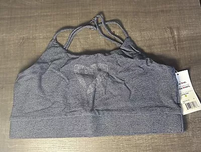 Ladies Zumba Grey Crop Bra Top Gym Training Jegging Style Dance Size XL • £5.99