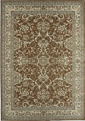 William Morris Style Arts & Crafts Brown Polyester Area Rug **FREE SHIPPING** • $169