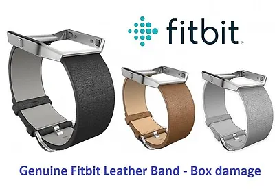 $59.95 • Buy NEW 100% Authentic & Genuine Fitbit Blaze Leather Band & Frame - Carton Damage
