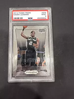 2012-13 Prizm Kawhi Leonard Rookie PSA 9 - Spurs Raptors Finals MVP Clippers • $101.99