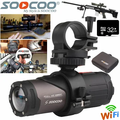 $94.71 • Buy 32GB WIFI HD 1080P Sports Gun Hunting Action Camera Helmet Motorbike Camcorder