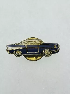 Vintage Chevy? Lapel Hat Shirt Tac PIN Classic Car V8 Blue White Trim (J931) • $9.99