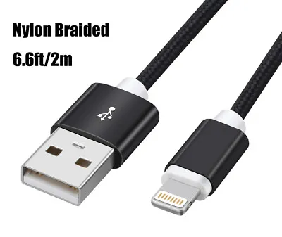 $5.99 • Buy Nylon Braided USB Data Cable Charger Cord For IPhone X 8 7 6 