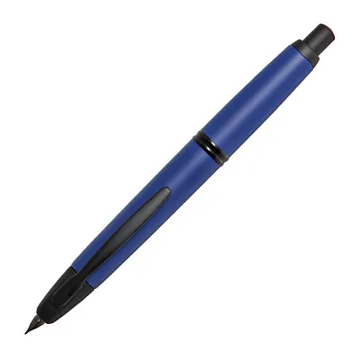 Pilot Vanishing Point Fountain Pen In Matte Blue & Black Accents - 18K Gold Fine • $168