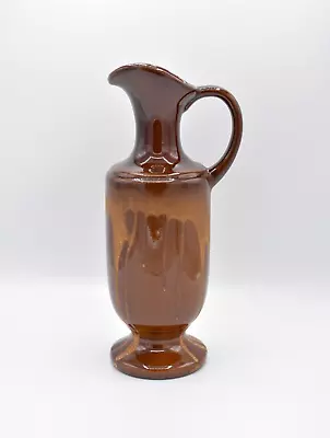 Vintage Royal Haeger Brown Drip Glaze Pitcher Urn Ewer Vase Pottery MCM 12  • $12.99