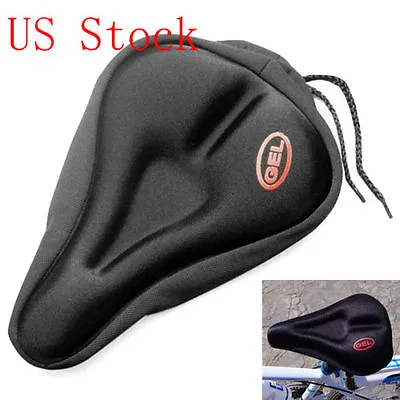 New Bike Bicycle Cycle Extra Comfort Gel Pad Cushion Cover For Saddle Seat Comfy • $7.50