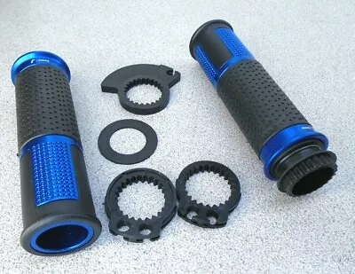 $40 • Buy Rizoma Sport Bike 7/8  Lux Grips Blue Brand New