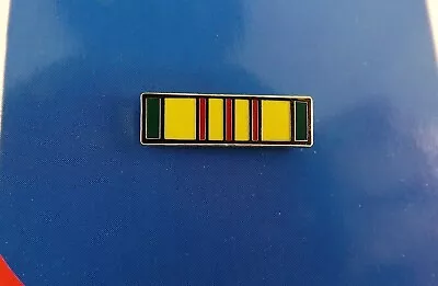 BRAND NEW Lapel Pin VIETNAM SERVICE Ribbon Red Yellow Green Enamel 11/16  • $8.95