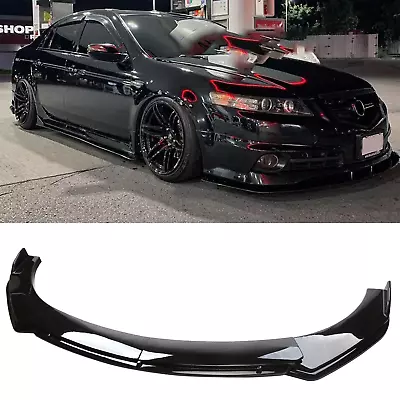 For Acura TL Glossy Black Front Bumper Lip Splitter Spoiler Body Kits Dual-Layer • $69.99