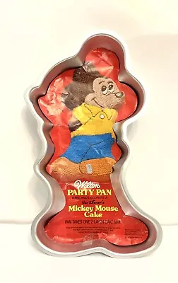 Wilton Standing Mickey Mouse Aluminum Cake Pan Mold 2105-395 Disney L 17  X W10  • $8.37