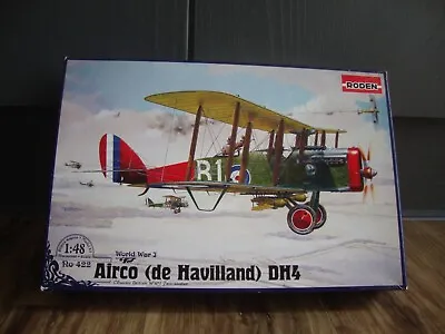 £30 • Buy Roden 422 1/48 Scale Wwi Airco (de Havilland) Dh4 Model Plane Kit Unbuilt