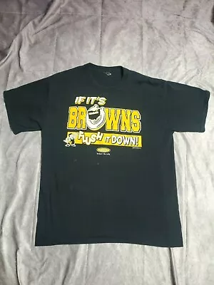 VTG Smack Apparel Cleveland Browns Pittsburgh Steelers Football Humor Shirt L • $15