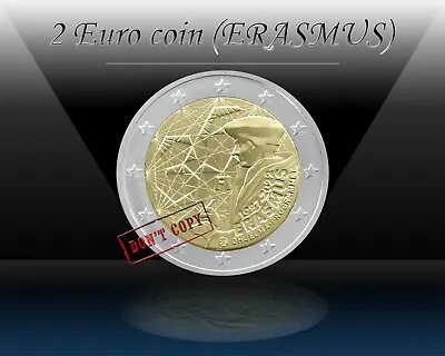 FINLAND 2 EURO 2022 ( ERASMUS PROGRAMME ) 2 Euro Commemorative Coin * UNC • $6.49