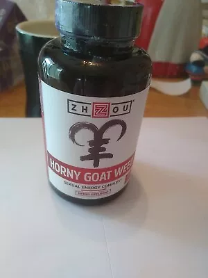 Zhou Horny Goat Weed Sexual Energy Complex 1000mg Extract 60 Caps Exp 07/2025 • $12