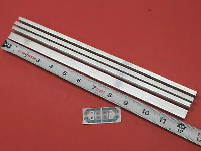 4 Pieces 1/4  X 1/2  ALUMINUM 6061 FLAT BAR 12  Long T6511 Extruded Mill Stock • $12.99