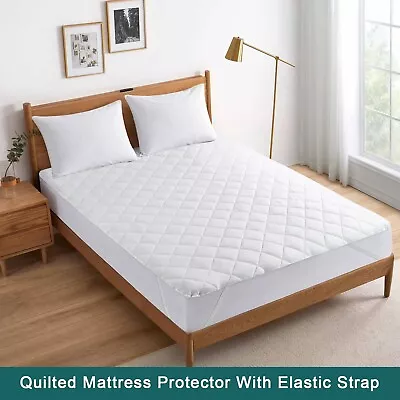 Full Size Mattress Protector Full Cover Soft Quilted Mattress Protector Pad • $14.99