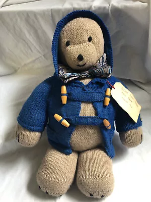 Hand Knitted Paddington Bear Teddy Soft Toy 50cm • £18.29