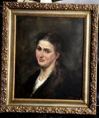 ::oil Painting Portrait Of A Girl - Young Lady Around 1880 Munchen School Picture • $853.60