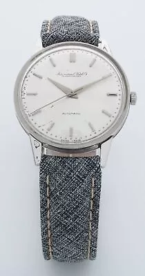 Rare PLATINUM IWC AUTOMATIC Dress Watch Schaffhausen VINTAGE Center Seconds • $2999