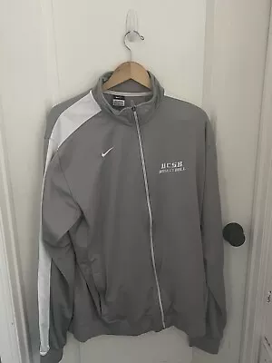 Nike Uc Santa Barbara Basketball Full Zip Men’s Gray Jacket Size XlLT Pre Owned • $12