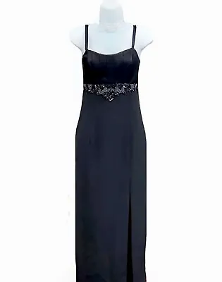 Dave & Johnny By Laura Ryner Black Satin Evening Gown • £35.68