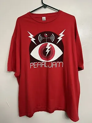 Pearl Jam Lightning Bolt 2013 Tour Shirt Size 2XL Eddie Vedder Spectra Cotton T • $89.12