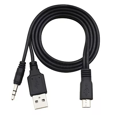 Micro 5pin To 3.5mm USB Audio Cable For Speaker Android S7 AUX Charger Cord New • $6.29