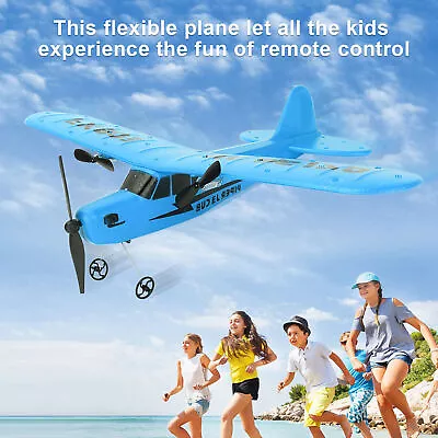 2.4G Remote Control 2 Channel Aircraft Helicopter Airplane Kids Toy Model (Blue) • $47.88