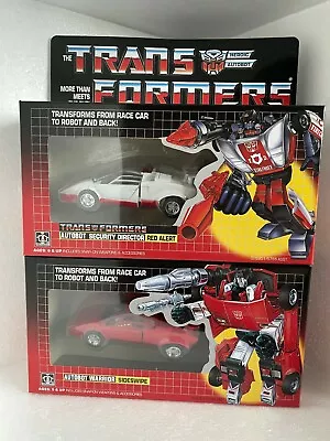 TRANSFORMERS G1 Reissue Red Alert And Sideswipe Brand New Free SpeedPAK Shipping • $53.99