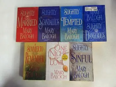 BIG Lot (7) MARY BALOGH Books Novel BEDWYN FAMILY SERIES #1-3 5-8 NEAR COMPLETE • $34.95