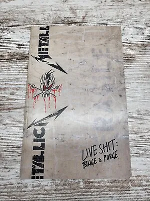 Metallica Live Sh Binge & Purge Concert Book • $12.99