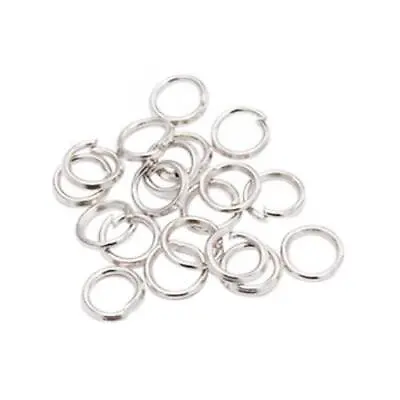Silver Jump Rings For Jewellery Making Non Soldered Open 4mm-10mm Iron Metal • £2.69