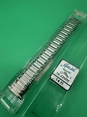 Vintage NOS Speidel Expansion Stainless Silver  Tone Watch Band 18mm-22mm • $36.99