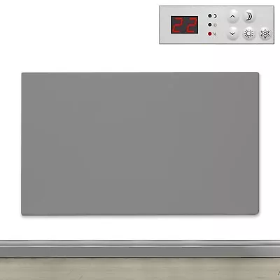 PURUS 600W Eco Electric Radiator Panel Heater - GREY - NEW • £49.99