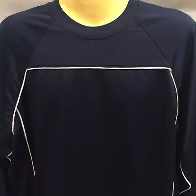 Men’s Nike Hoops Basketball Pullover Warm Up Shirt Blue Size Large Long Sleeve. • $22.50