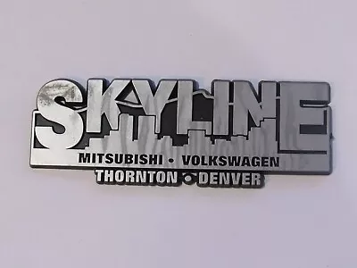 Vintage Skyline Volkswagen Denver Colorado Plastic Dealer Badge Emblem Trunk VW • $29.95