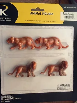 K-line Lionel 6-21610 Circus Animals Two Lions Two Tigers O Gauge Model NIP • $17