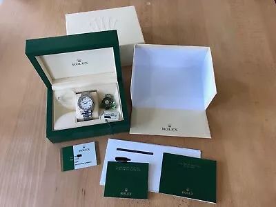 2019 ROLEX DATEJUST 36mm 116234 STEEL/WHITE GOLD WHITE ROMAN DIAL BOX & PAPERS • £6250