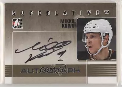 2009-10 ITG Superlative Volume 2 Auto Silver /50 Mikko Koivu #A-MK Auto • $23.54