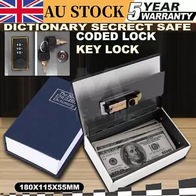 Secret Dictionary Book Hidden Password Lock Security Cash/Jewellery Box Storage • $15
