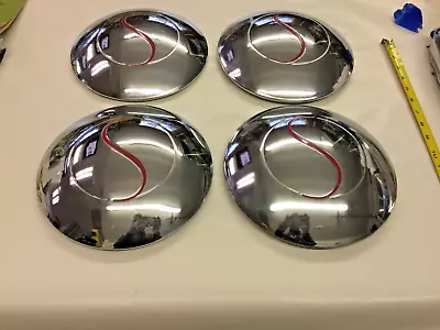 $130 • Buy Set Of 4 Nos Studebaker Hub Caps, 1930's Dog Dish, Desoto Chevy Streetrod Custom