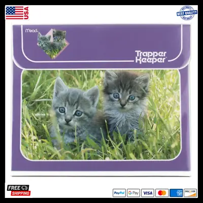 $18.99 • Buy ⭐️NEW⭐️ MEAD Trapper Keeper Binder, 1”, Metal School Supply Organizer Kitten NEW