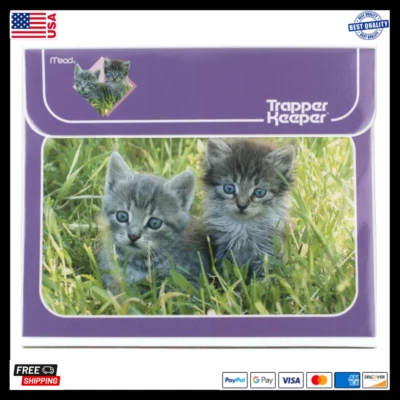 $18.99 • Buy ⭐️NEW⭐️ MEAD Trapper Keeper Binder, 1”, Metal School Supply Organizer Kitten NEW