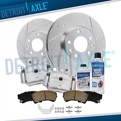 Front Drilled Rotors Calipers Brake Pads For 2006-2012 Ford Fusion Mazda Lincoln • $210.05