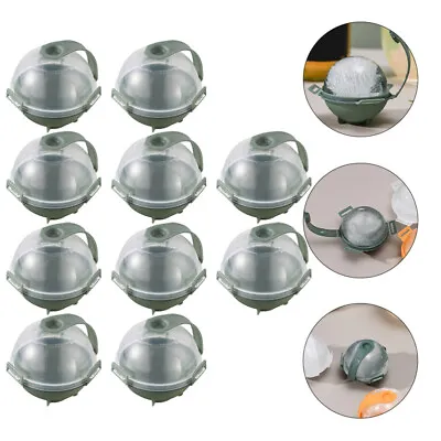 10pcs Ice For Fridger Whiskey Ice Ball Ice Sphere Tray Round Ice Cube • £7.42