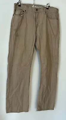 Denizen Levi's Chinos Trousers Men's W34 L30 Beige Slim Straight Cotton Casual • £13.59
